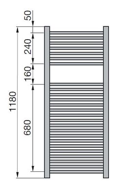 Zehnder Impa IMPC-120-050 Radiátor kombinovaný, 50x118cm, chróm - galéria #3