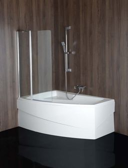 Polysan Mamba Asymetrická vaňa 160x95x44 cm, ľavá - biela 27111 - galéria #2