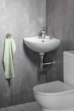 Aqualine Luigi Rohové umývadlo 34x34 cm, biele FS161 - galéria #5