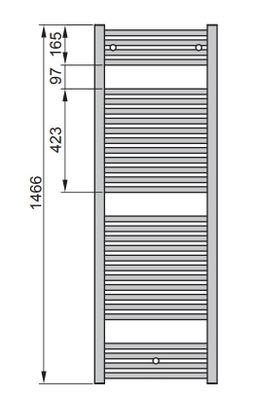 Zehnder Virando AB-150-060 Radiátor kombinovaný, 60x146,6cm, biely - galéria #2