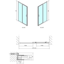 Polysan Easy Posuvné sprchové dvere 130 cm, číre sklo EL1315 - galéria #1