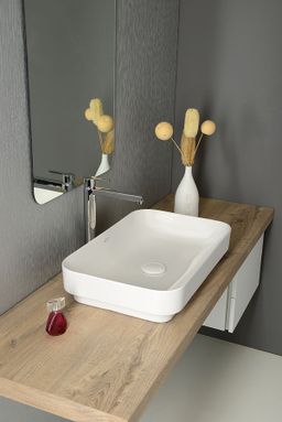Isvea Sott Aqua Keramické umývadlo 60x38 cm, biele 10SQ50060 - galéria #2