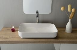 Isvea Sott Aqua Keramické umývadlo 60x38 cm, biele 10SQ50060 - galéria #3