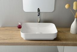 Isvea Sott Aqua Keramické umývadlo 50x38 cm, biele 10SQ51050 - galéria #1