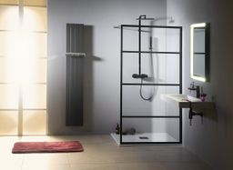 Gelco Cure Black Sprchová zástena 100 cm, čierny mat/čierne sklo CB100 - galéria #2