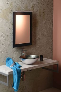 Sapho Beauty Damar Umývadlo okrúhle 42 cm, sklo tmavo sivé/strieborné 2501-20 - galéria #2
