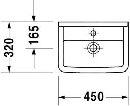 Duravit Starck 3 Umývadielko 45x32 cm, biele 0750450000 - galéria #2