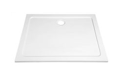 Aqualine Tecmi Sprchová vanička z liateho mramoru, štvorcová 100x70x3 cm PQ10070 - galéria #1