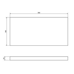 Sapho Avice Pult 90x39 cm, dub Rover - galéria #1