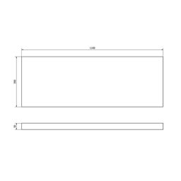 Stôl Sapho Avice 110x39 cm, dub Rover - galéria #1