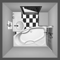 Polysan Mamba Asymetrická vaňa 170x100x44 cm, pravá - biela 77111 - galéria #5