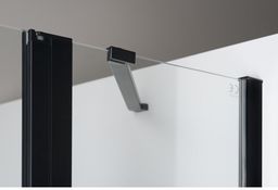 Polysan Zoom Black Bočná stena 80 cm, číre sklo ZL3280B - galéria #2