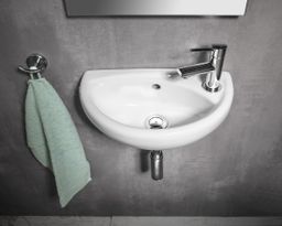 Oválne umývadlo Aqualine 39x23 cm, biele TP040 - galéria #4