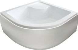 Aqualine Sprchová vanička štvrťkruhová 800x800x280 mm, vrátane nožičiek, R550, biela C83 - galéria #2