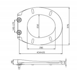Záchodová doska Aqualine Sofia, Soft Close, polypropylén, biele BS122 - galéria #7