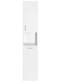 Aqualine Simplex Eco Vysoká skrinka 30 x 180 cm s košom, biela podložka SIME310 - galéria #4