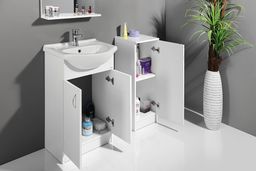 Aqualine Simplex Eco Spodná skrinka 30 x 86 cm, biela matná SIME340 - galéria #2