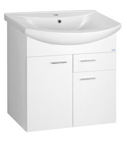 Aqualine Zoja Umývadlová skrinka 61,5x74x32 cm, biela 51065A - galéria #1