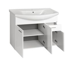 Aqualine Zoja Umývadlová skrinka 93x74x34 cm, biela 51094A - galéria #2