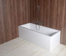 Polysan Plain Panel predný 180, ľavý, 1800x590 mm, biely 72642 - galéria #2