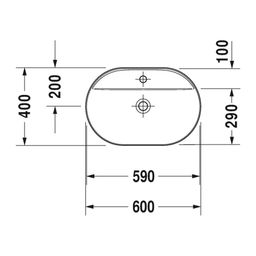 Duravit Luv Umývadlo 60x40 cm, biele 0380600000 - galéria #1