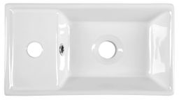 Umývadlo Aqualine 40x22x8 cm, biele DD4022 - galéria #1