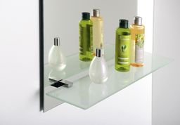 Zrkadlo Aqualine 50x70 cm s otvormi na poličku 22429 - galéria #2