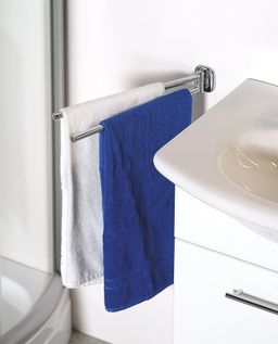 Aqualine Rumba Dvojitý držiak na uteráky 45 cm chróm RB121 - galéria #1