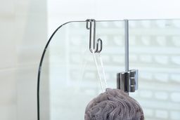 Aqualine Chrom Line Závesný háčik na sprchové zásteny, chróm, 37020 - galéria #1