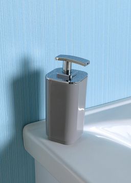 Dávkovač mydla Aqualine Seventy 250 ml, sivý 638208 - galéria #1