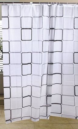 Aqualine Sprchový záves 180x180 cm, štvorcový vzor ZV013 - galéria #1