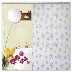 Aqualine Sprchový záves 180x200 cm, hviezdica ZV016 - galéria #1