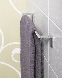 Držiak na uteráky Aqualine Zero 33x5,5 cm, chróm ZE320 - galéria #1