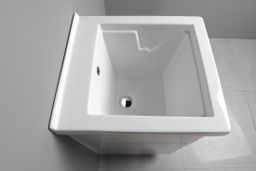Keramické umývadlo Aqualine 45 x 50 cm, s prepadom WH118 - galéria #2