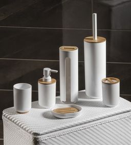 Aqualine Snow Mydelnička na stojan biela 7581 - galéria #2