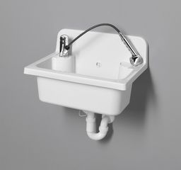 Aqualine Plastová závesná výlevka 55 x 37 cm, biela, PI5052 - galéria #3