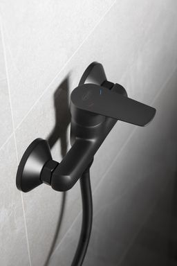 Aqualine Lotta Nástenná sprchová batéria, rozteč 150 mm, čierna LT611B - galéria #1