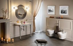 Sapho Antik Závesný bidet 36x53 cm, biely AN510 - galéria #4