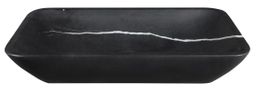 Umývadlo Sapho Block Stone 60x11x35 cm, čierne matné Marquin 2401-39 - galéria #1