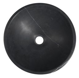 Umývadlo Sapho Block Stone priemer 40 cm, čierne matné Marquin 2401-35 - galéria #1
