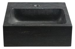 Umývadlo Sapho Block Stone 30x10x30 cm, antracit 2401-29 - galéria #1