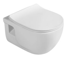 Sapho Brilla CleanWash Závěsné WC s bidetovou sprškou Rimless, bílá 100612 - galéria #7