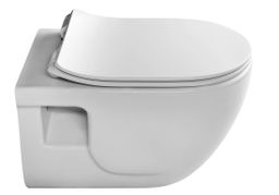 Sapho Brilla CleanWash Závěsné WC s bidetovou sprškou Rimless, bílá 100612 - galéria #6