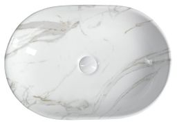 Sapho Dalma Keramické umývadlo 59x14x42 cm, carrara MM417 - galéria #2