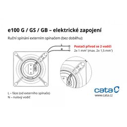 Ventilátor Cata E150 G, biely - galéria #4