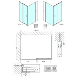 Polysan Easy Posuvné sprchové dvere 120 cm, číre sklo EL1215 - galéria #2
