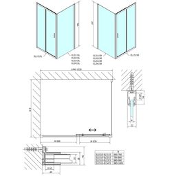 Polysan Easy Sprchové dvere posuvné 150 cm, číre sklo EL1515 - galéria #2