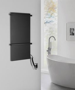 Sapho Elmis EB430 Elektrický sušiak uterákov 40x80 cm, matná čierna - galéria #1