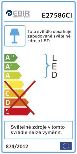 Sapho Esther SAS501B Nástenné LED osvetlenie  50 cm, čierna - galéria #5