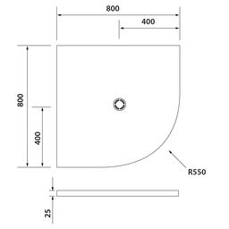 Polysan Flexia Vaňa z liateho mramoru 80x80x3 cm, R550 91171 - galéria #2